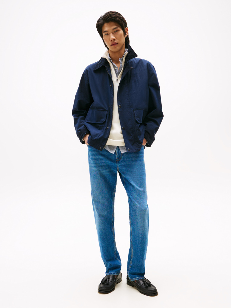 Blue Denton Straight Jeans  Men