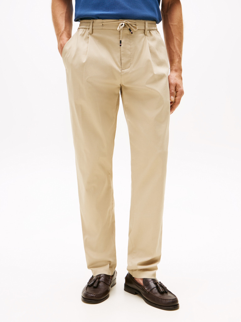 Khaki Performance Harlem Tapered Twill Trousers  Men