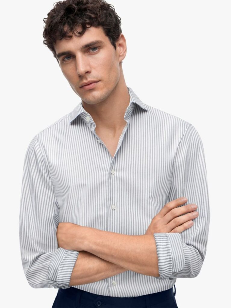 Multi Smart Casual Slim Fit Oxford Shirt  Men