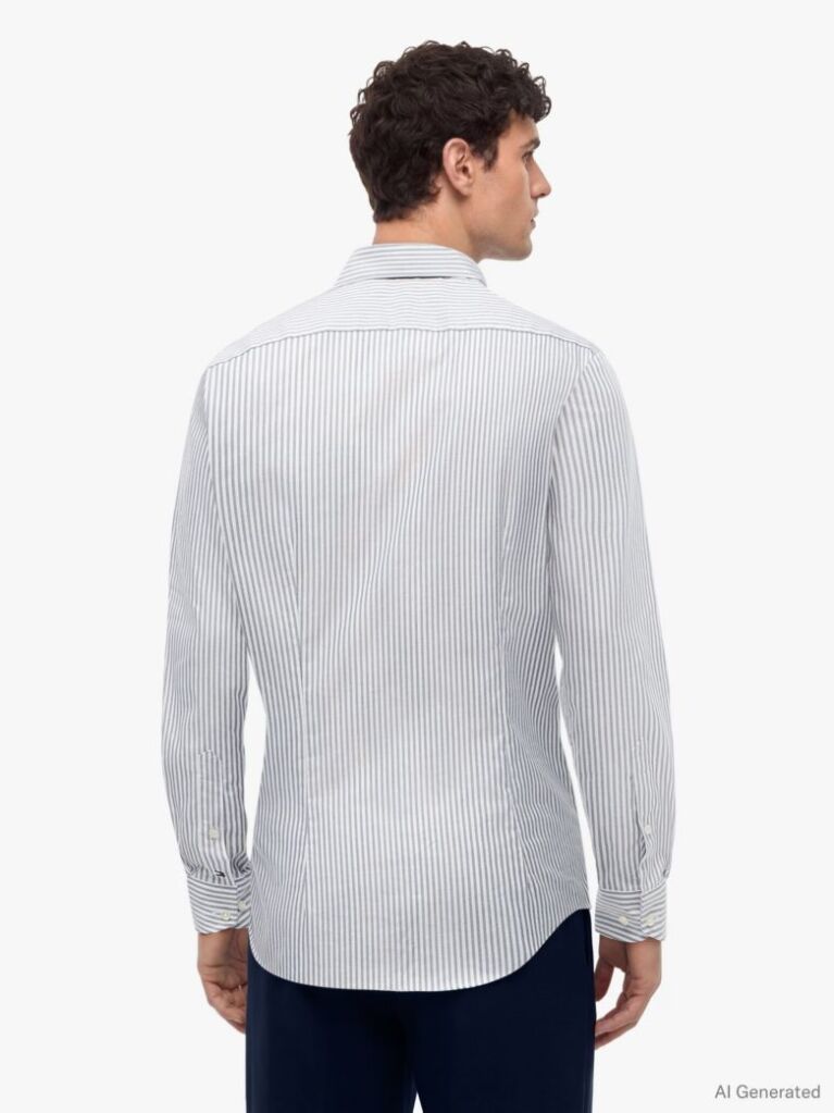 Multi Smart Casual Slim Fit Oxford Shirt  Men