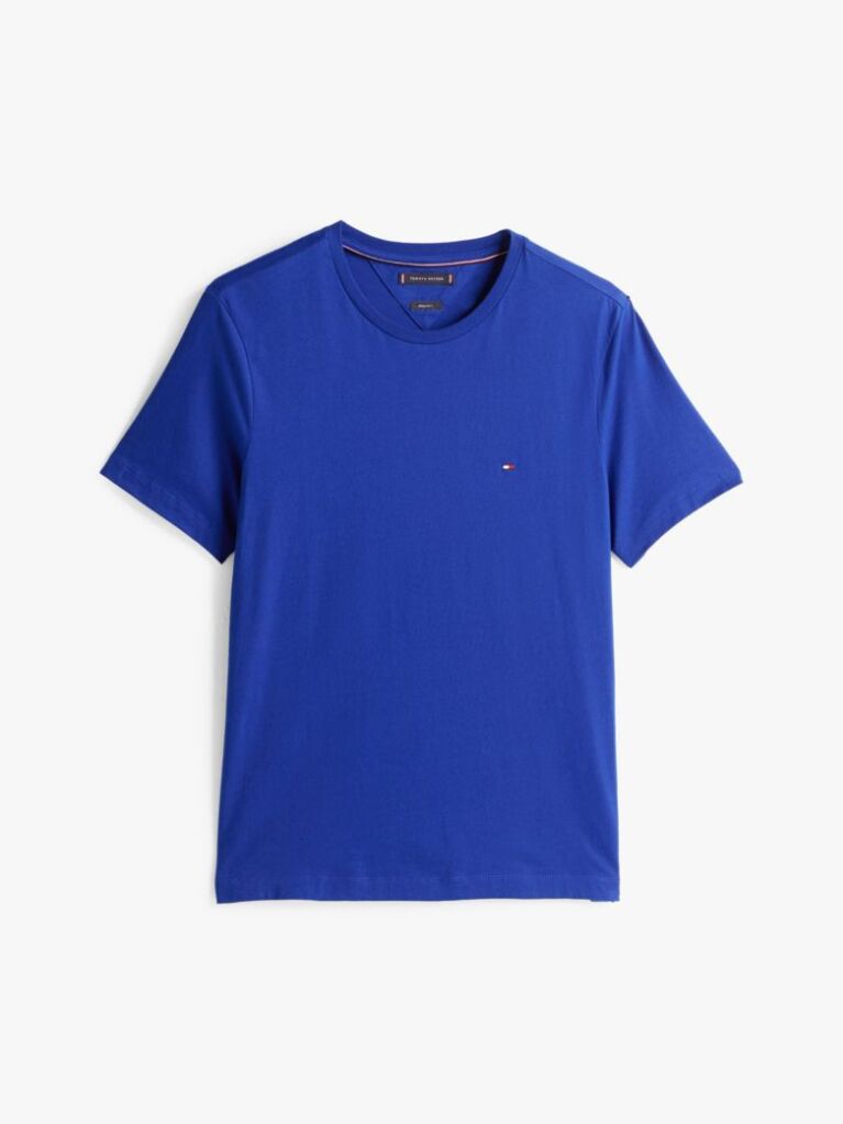 Blue Flag Embroidery T-Shirt  Men
