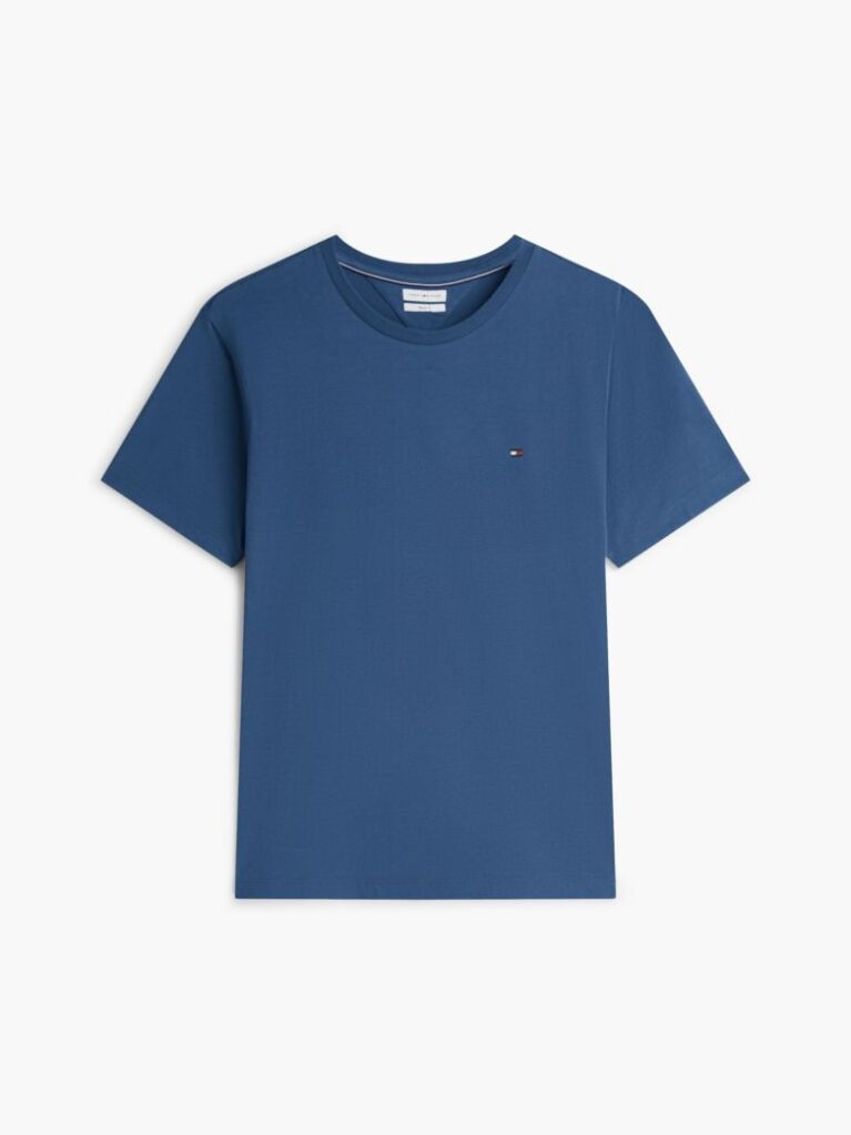 Blue Flag Embroidery T-Shirt  Men