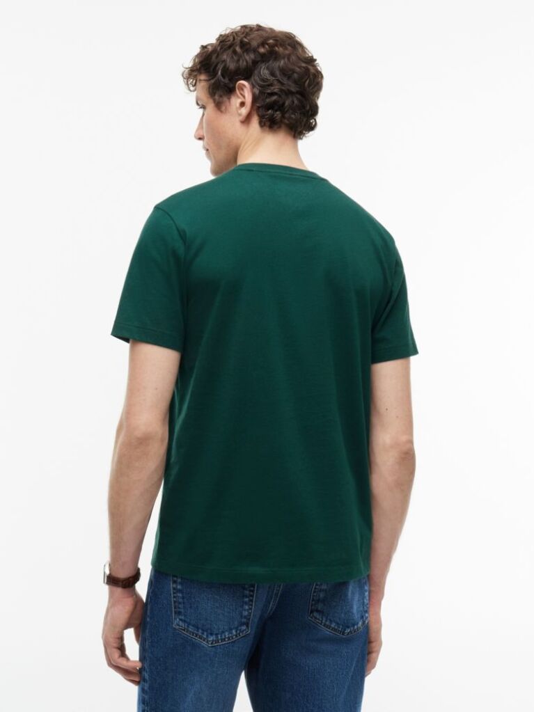 Green Flag Embroidery T-Shirt  Men