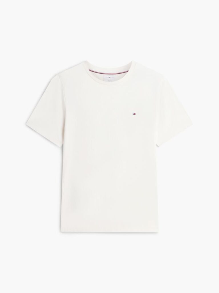 Beige Flag Embroidery T-Shirt  Men