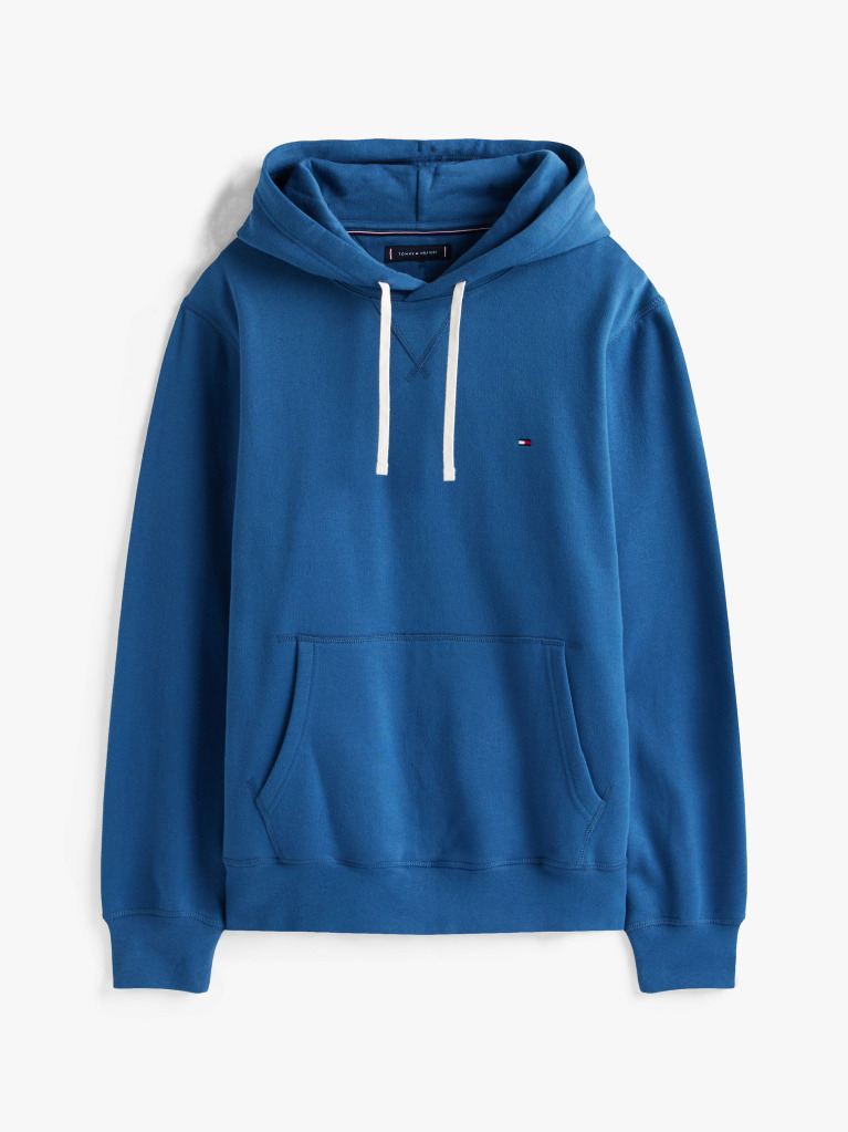 Blue Flag Embroidery Fleece Hoody  Men