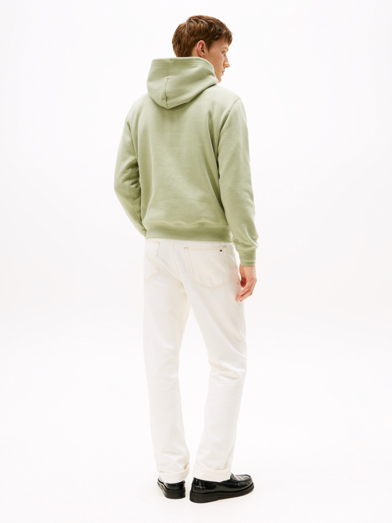 Green Flag Embroidery Fleece Hoody  Men