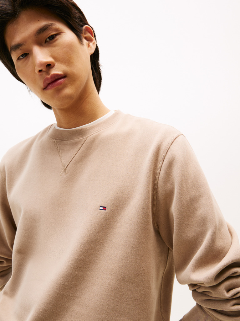 Beige Essential Fleece Sweatshirt  Men
