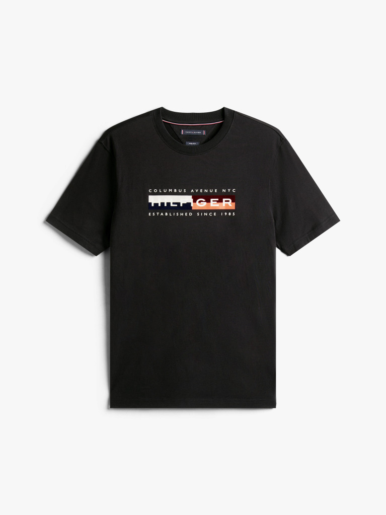 Black Logo Crew Neck T-Shirt  Men