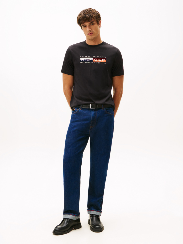 Black Logo Crew Neck T-Shirt  Men