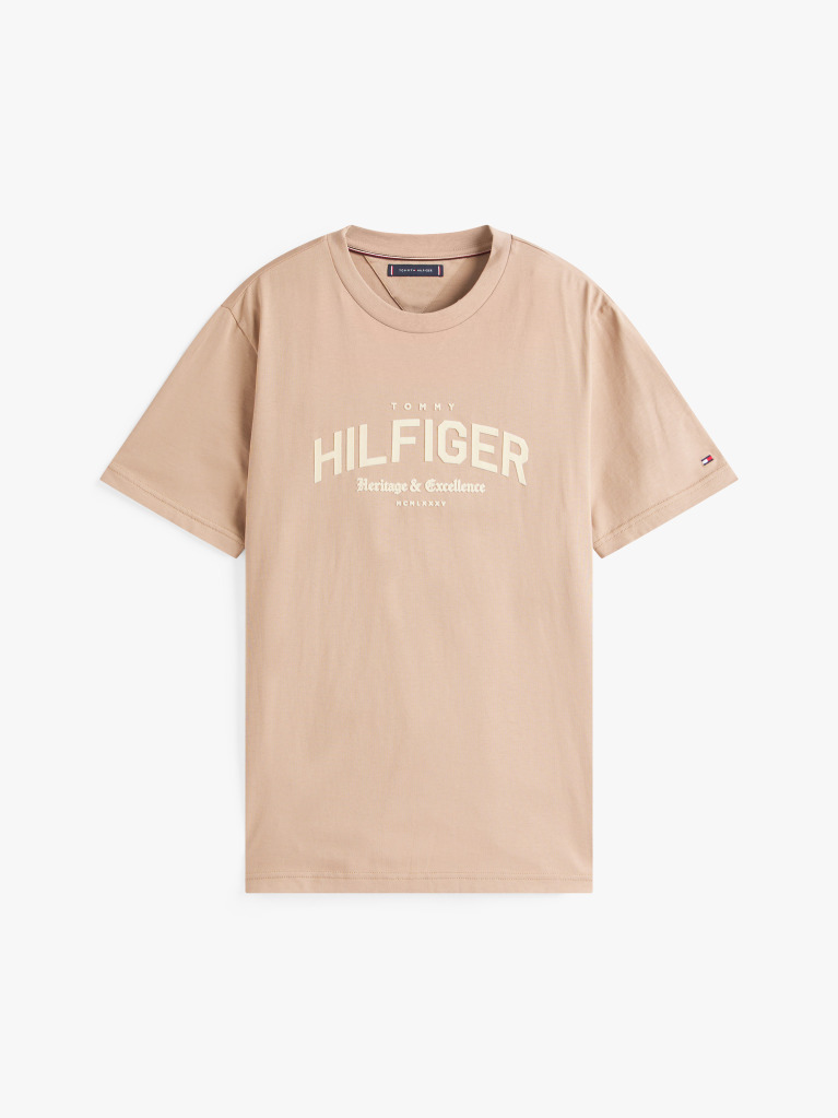 Beige Hilfiger Monotype T-Shirt  Men