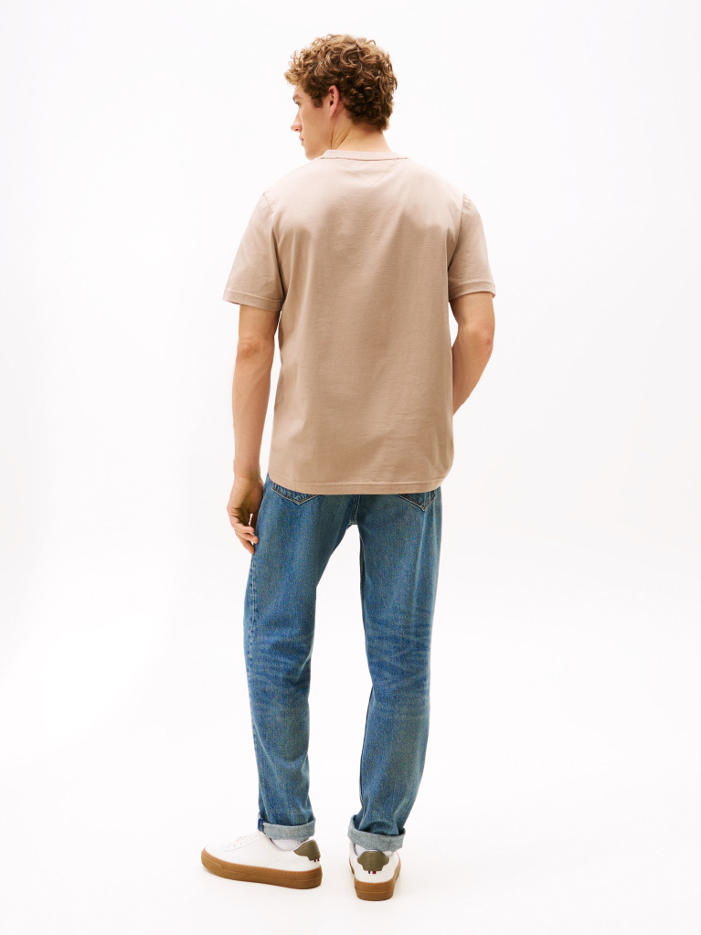 Beige Hilfiger Monotype T-Shirt  Men