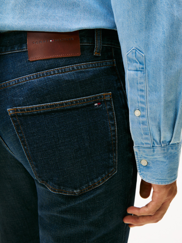 Blue Straight Denton Bleevker Jeans  Men