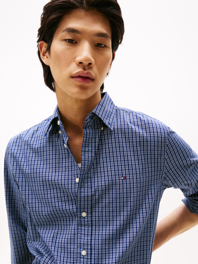 Multi TH Flex Regular Fit Tartan Shirt  Men