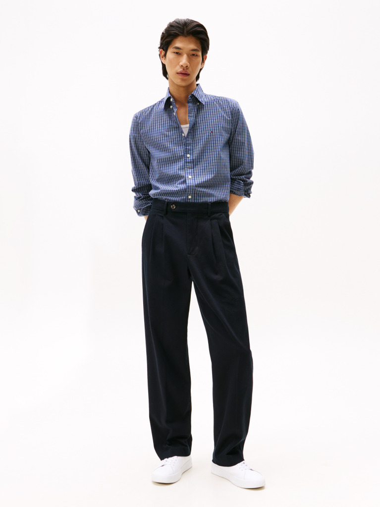 Multi TH Flex Regular Fit Tartan Shirt  Men