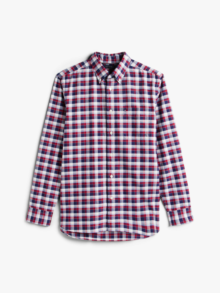 Multi Regular Fit Tartan Oxford Shirt  Men