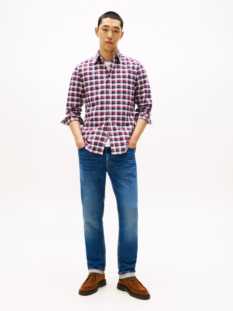 Multi Regular Fit Tartan Oxford Shirt  Men