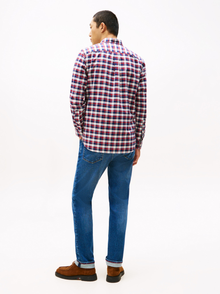 Multi Regular Fit Tartan Oxford Shirt  Men