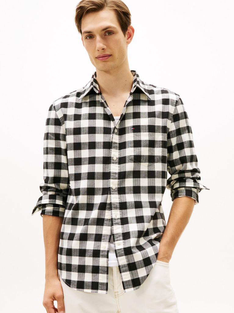 Multi Tonal Buffalo Check Regular Shirt  Men
