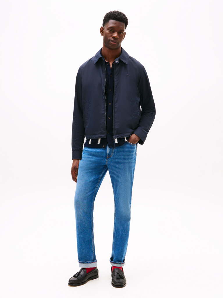Blue Packable Water Repellent Zip-Thru Ivy Jacket  Men