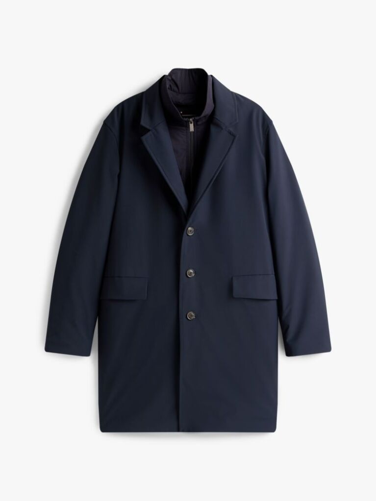 Blue Padded Performance Coat  Men