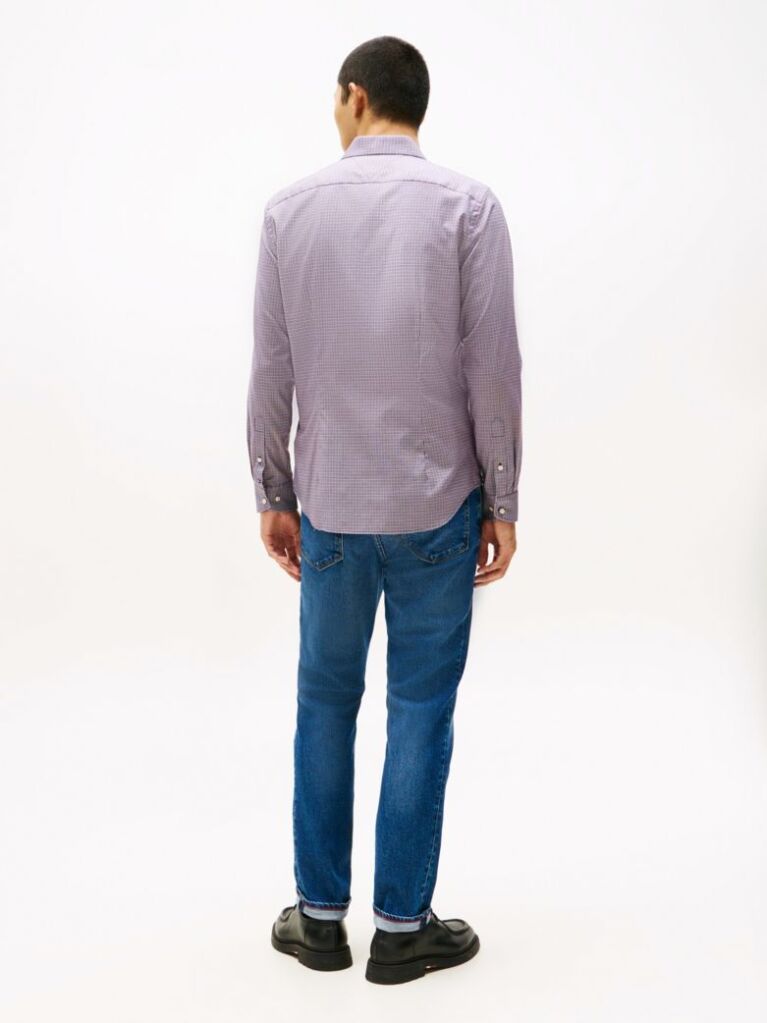 Multi Smart Casual Slim Fit Check Dobby Shirt  Men