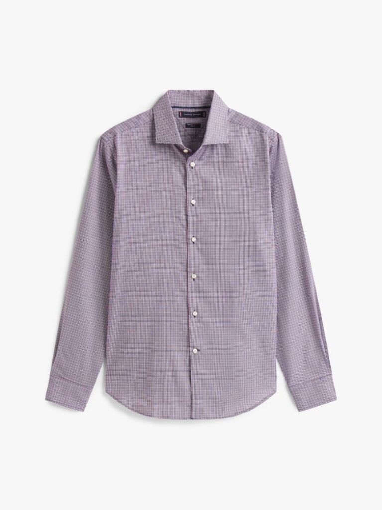 Multi Smart Casual Slim Fit Check Dobby Shirt  Men