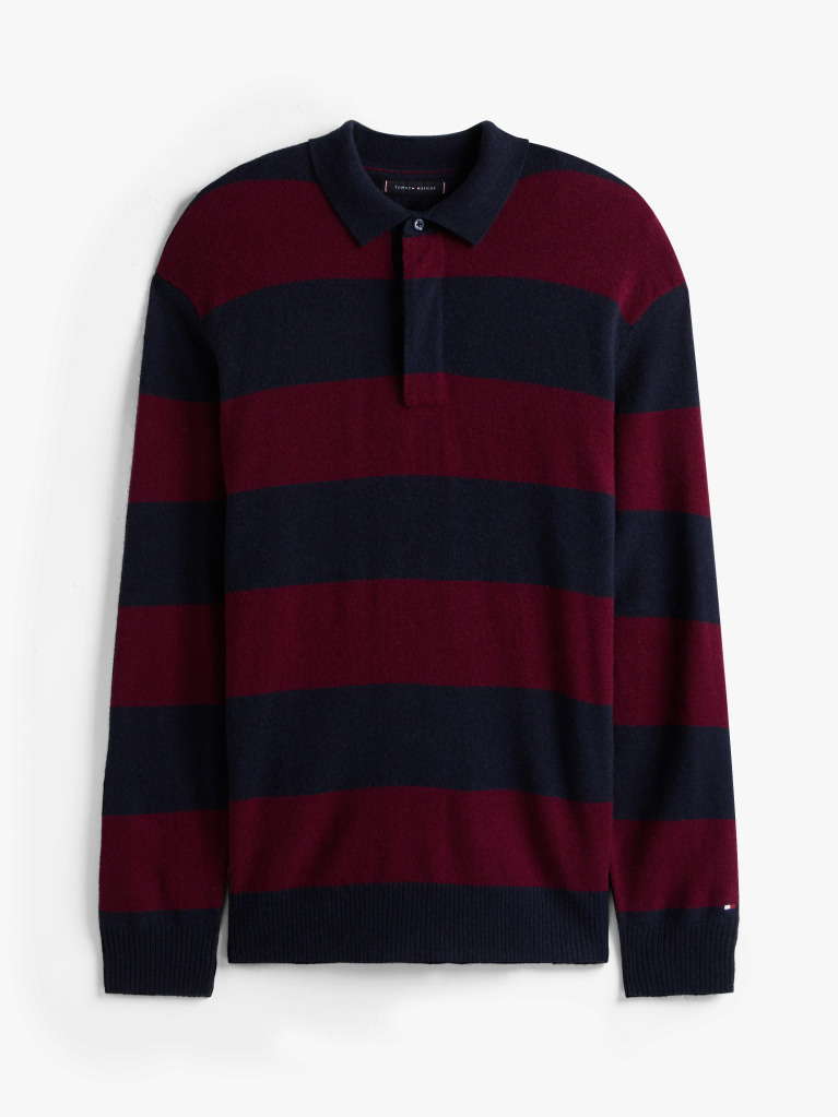 Multi Smart Casual Rugby Shirt With Cashmere  Men