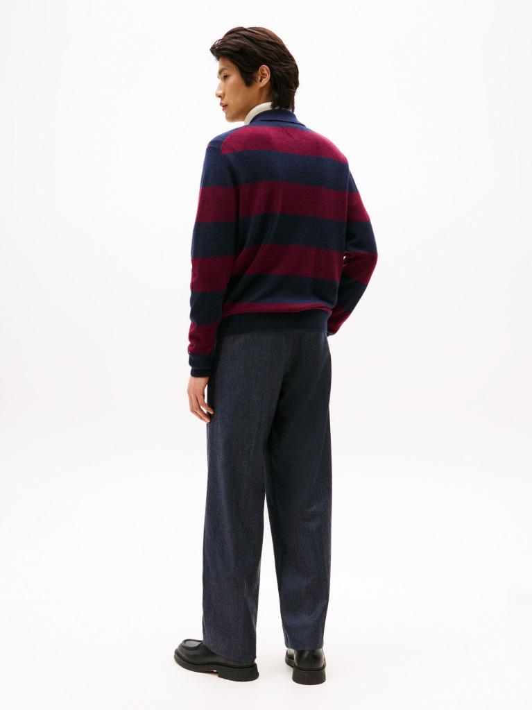 Multi Smart Casual Rugby Shirt With Cashmere  Men