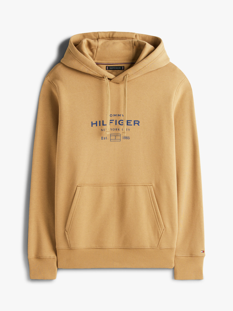 Brown Oval Graphic Hoodie  Men