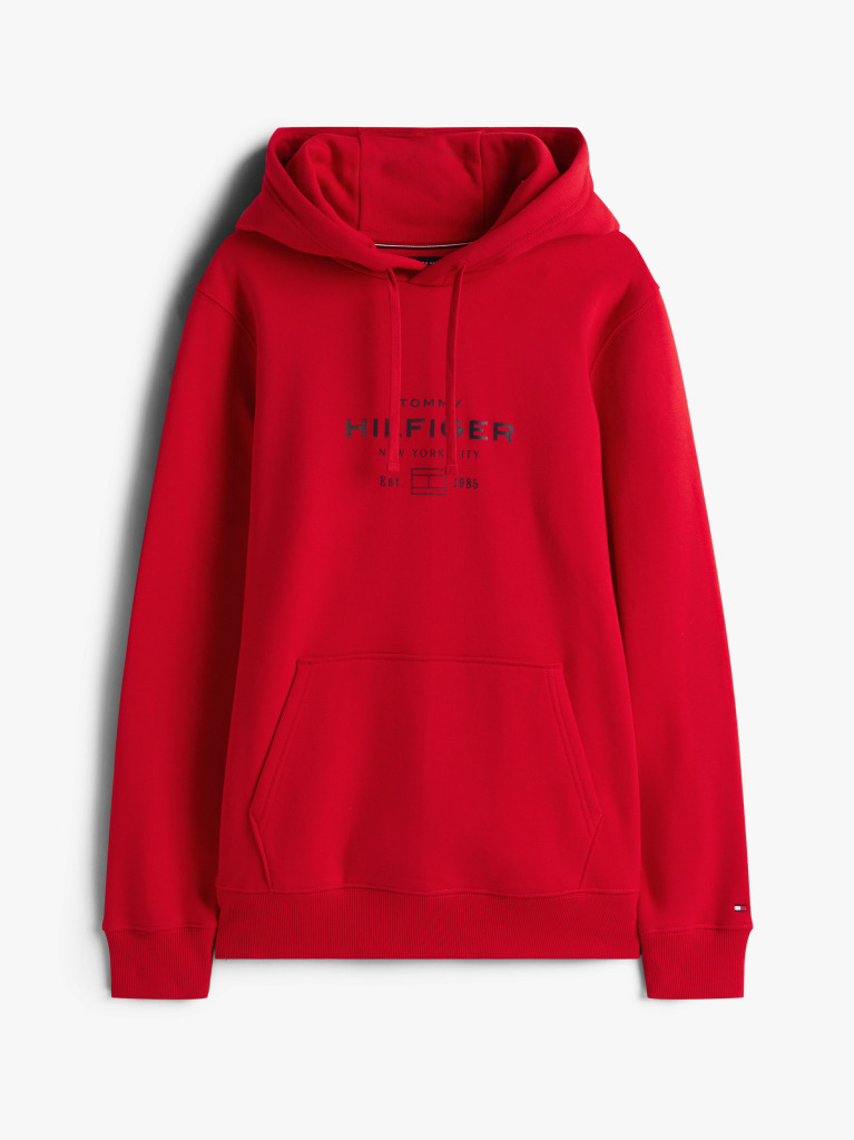 Red Oval Graphic Hoodie  Men