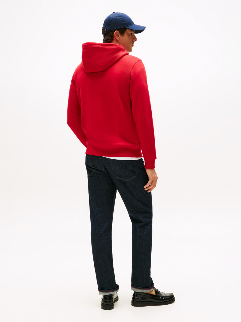 Red Oval Graphic Hoodie  Men