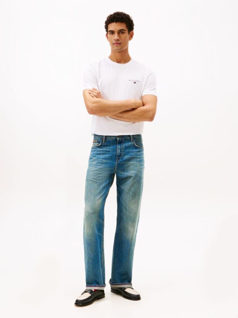 White Logo Regular T-Shirt  Men