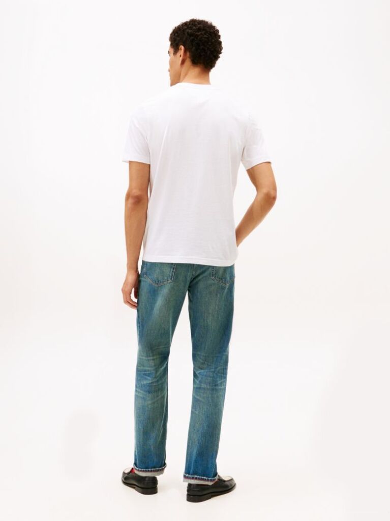 White Logo Regular T-Shirt  Men
