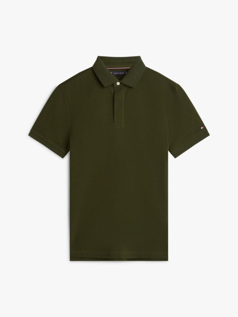 Green Regular Fit Concealed Plaquet Polo Shirt  Men
