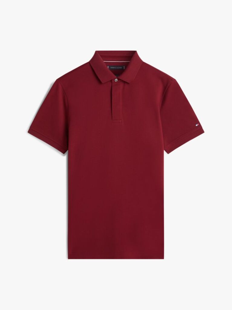 Red Regular Fit Concealed Plaquet Polo Shirt  Men