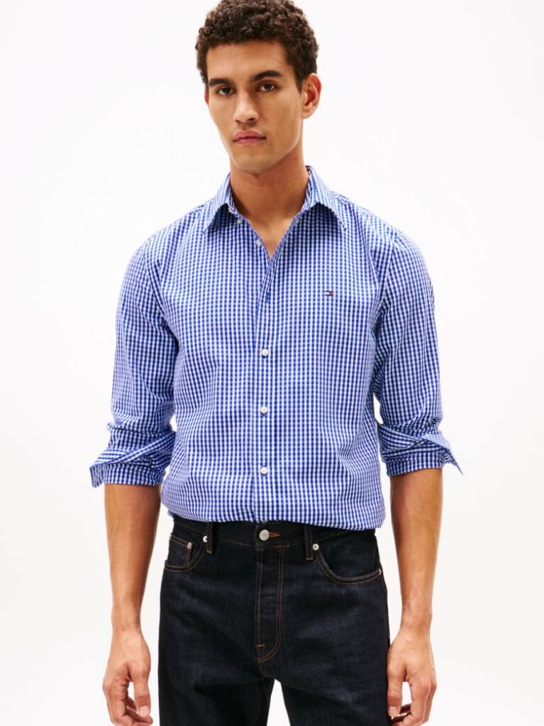 Multi TH Flex Regular Fit Gingham Shirt  Men