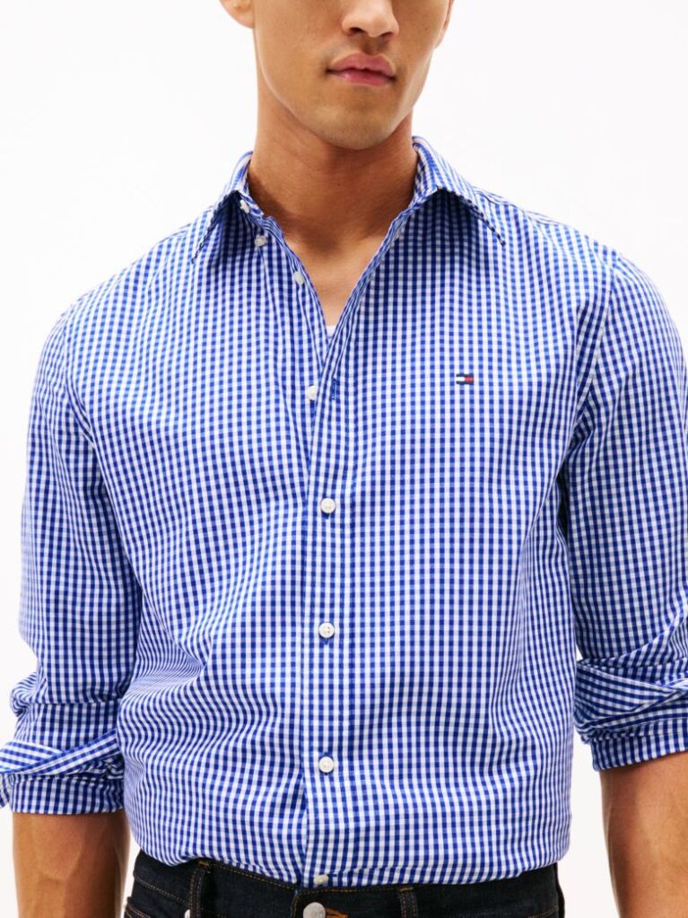 Multi TH Flex Regular Fit Gingham Shirt  Men