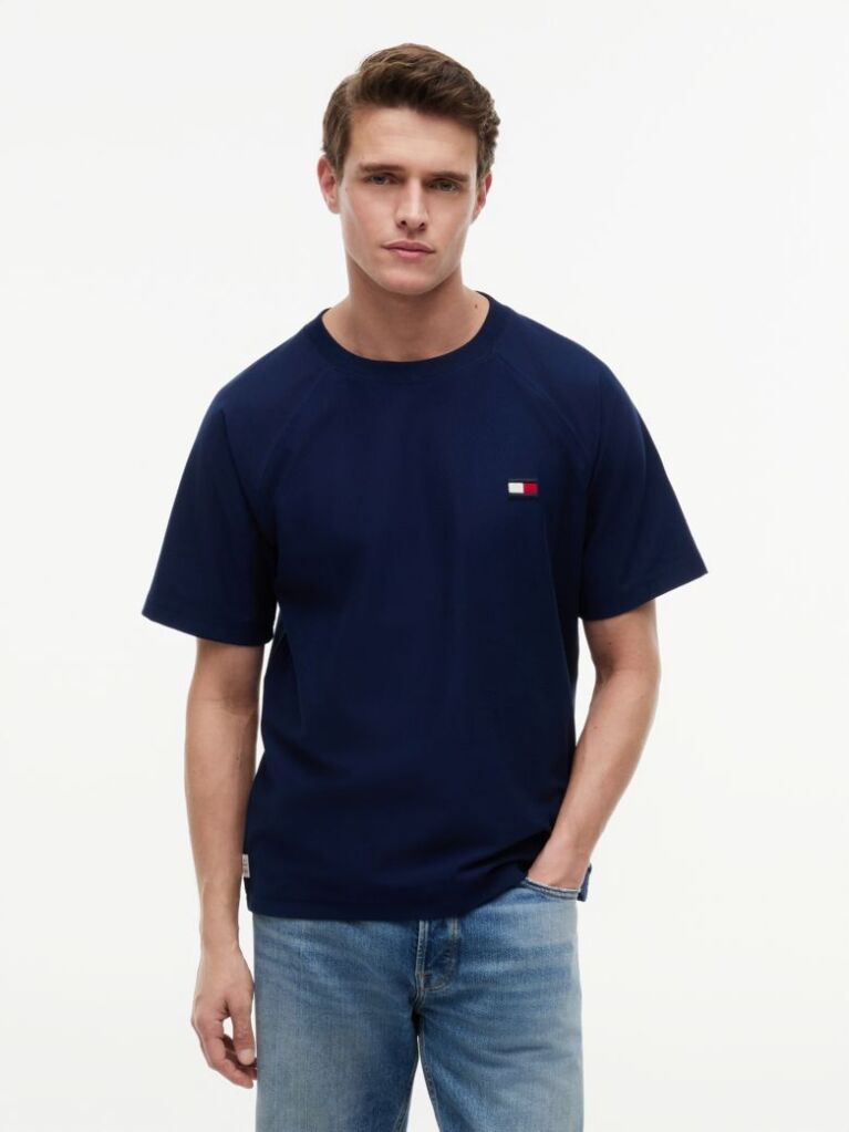 Blue Flag Raglan Sleeve Relaxed Jersey T-Shirt  Men