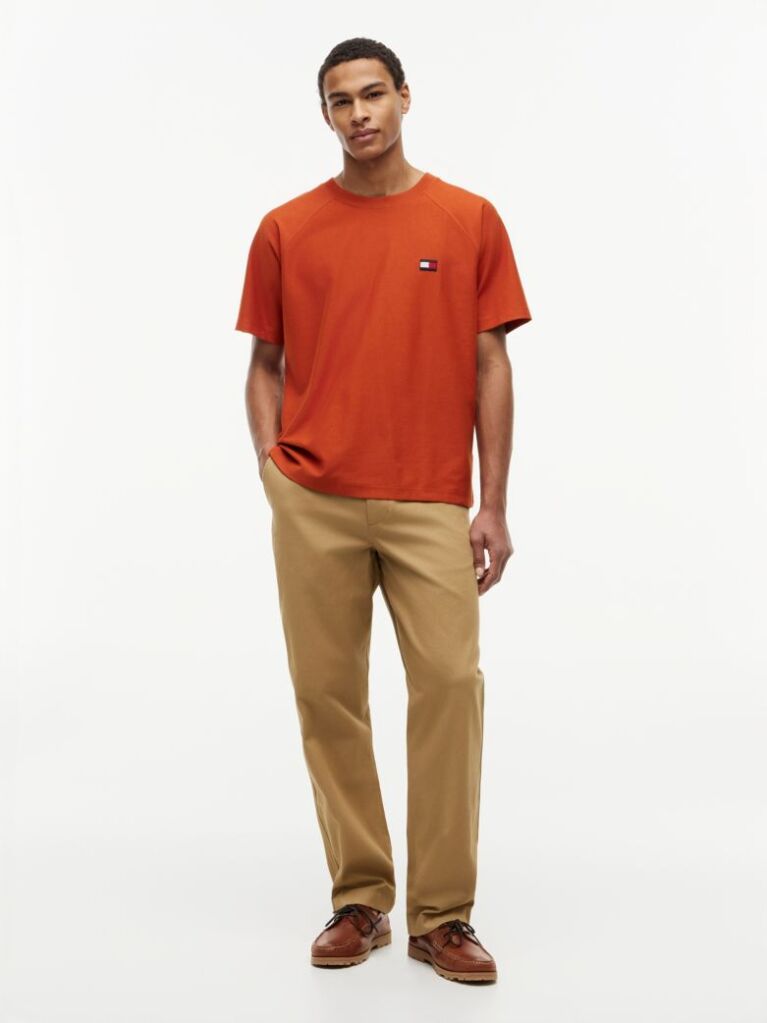 Orange Flag Raglan Sleeve Relaxed Jersey T-Shirt  Men