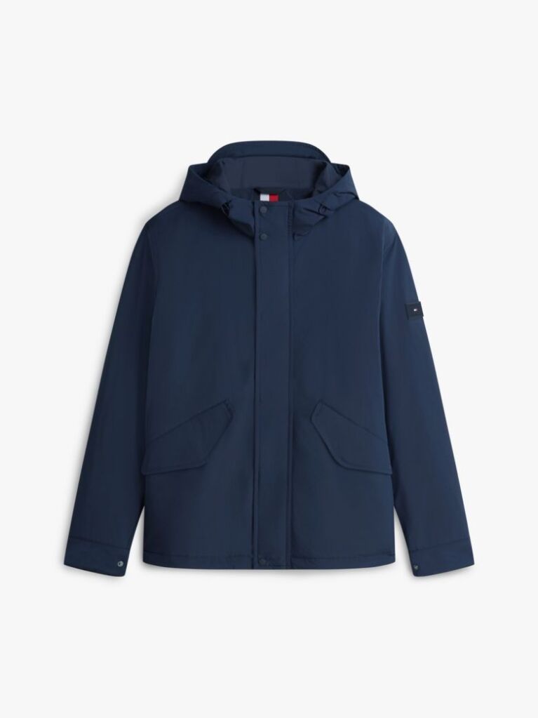 Blue Lightweight Packable Hooded Jacket  Men