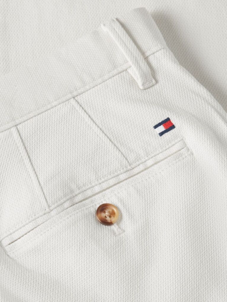 Beige Denton Straight Textured Chinos  Men