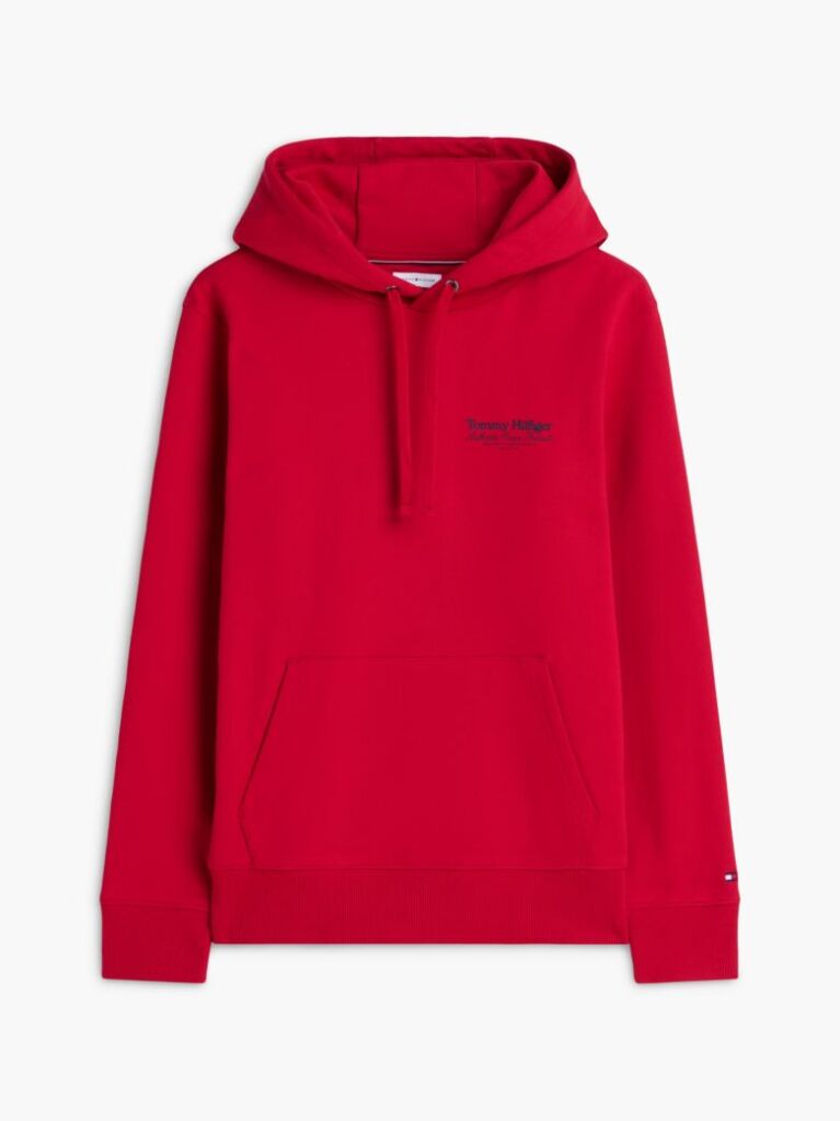 Red Back Graphic Relaxed Terry Hoody  Men