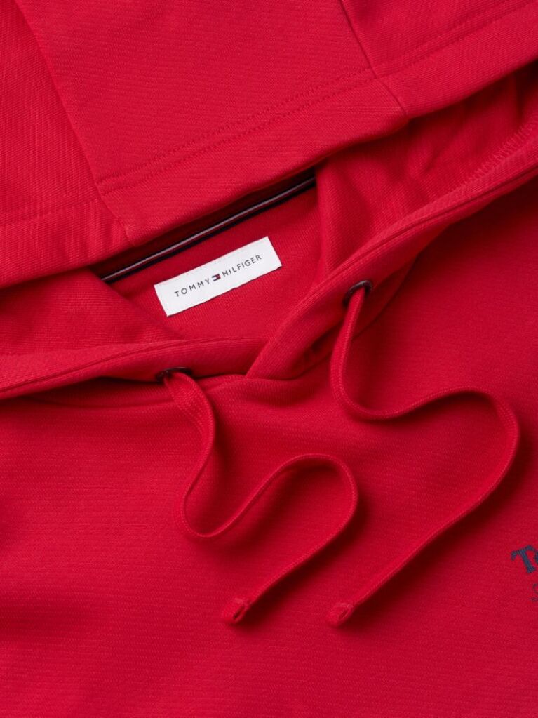 Red Back Graphic Relaxed Terry Hoody  Men