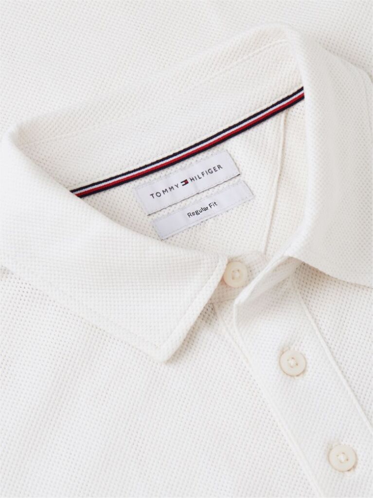 Beige Regular Fit Mesh Jersey Polo Shirt  Men