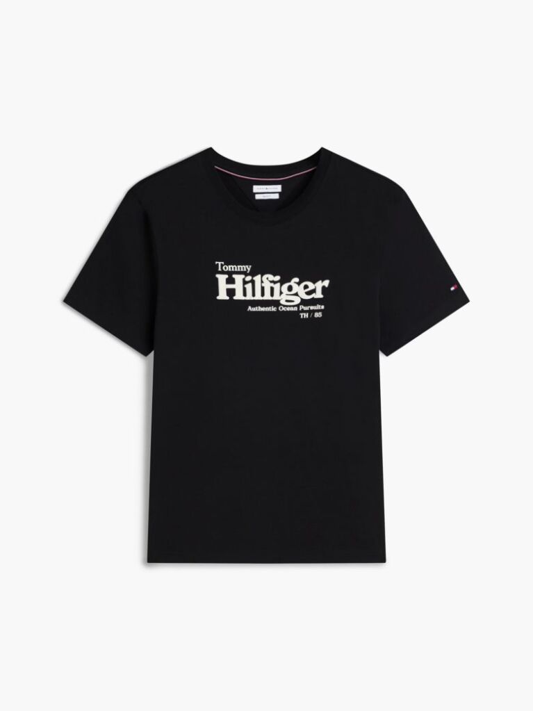 Black Logo Graphic Jersey T-Shirt  Men