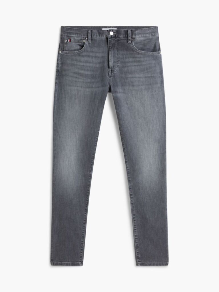 Grey Bleecker Faded Slim Jeans  Men