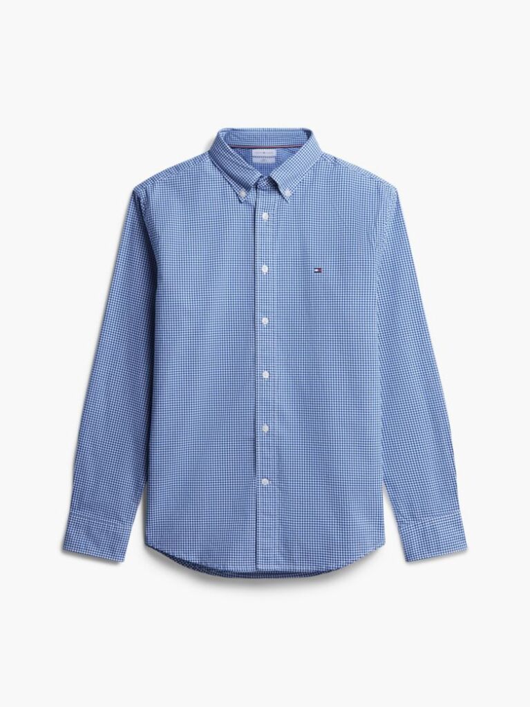 Blue Regular Fit Flex Gingham Shirt  Men