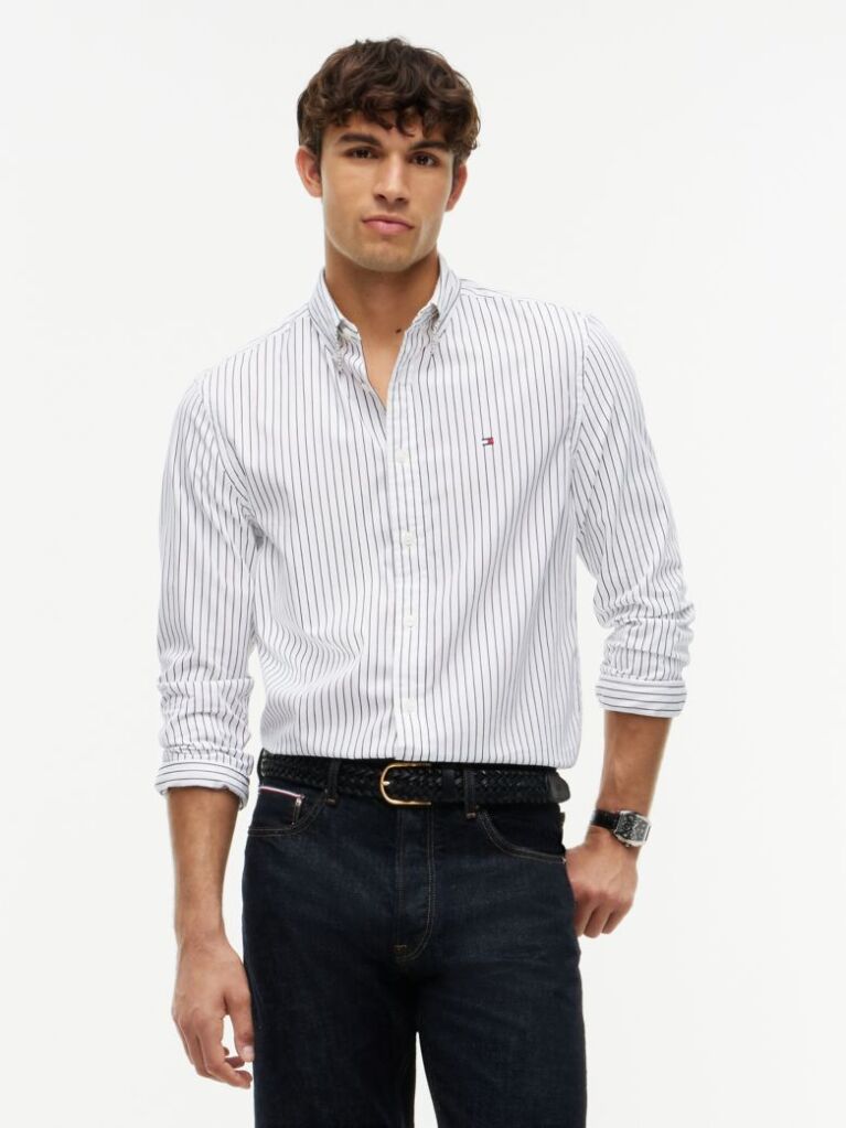 Multi Regular Fit Flex Stripe Shirt  Men