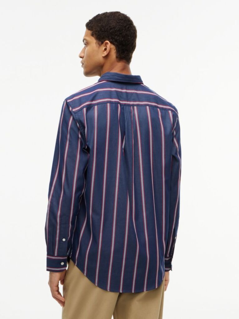 Multi Regular Fit Flex Stripe Poplin Shirt  Men