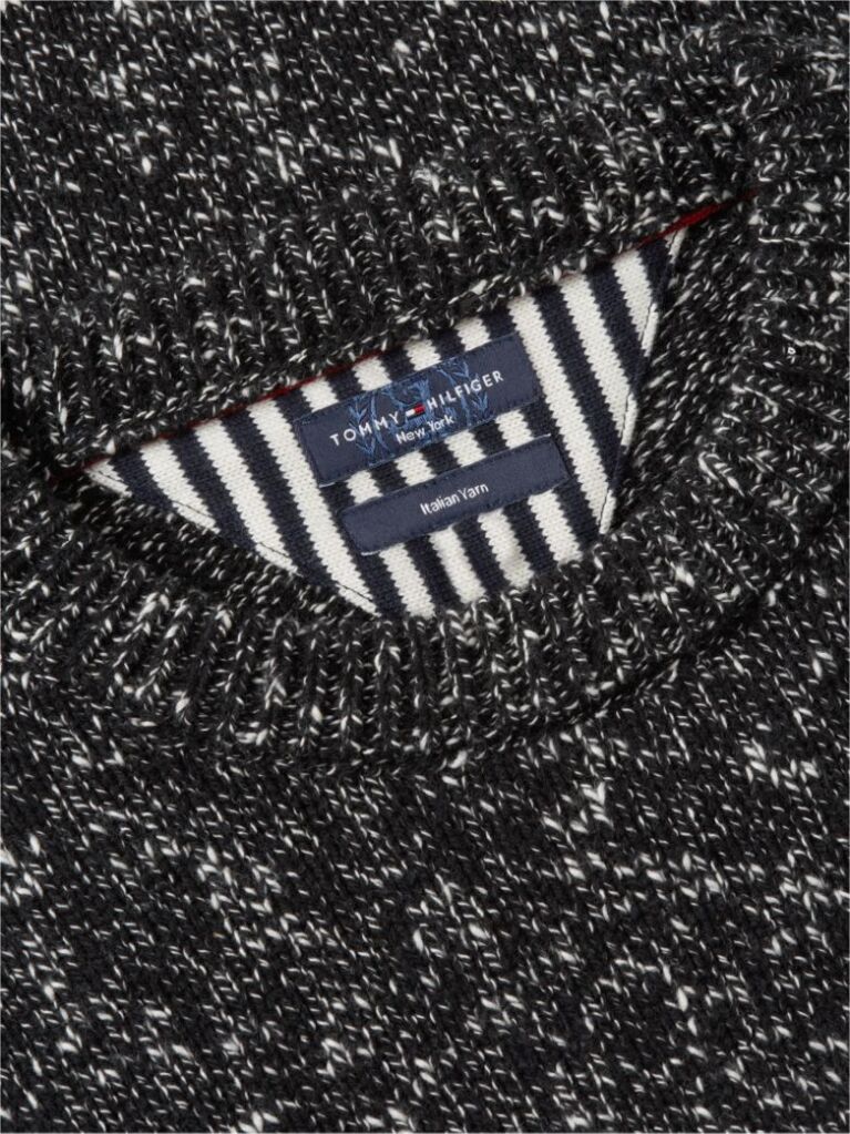 Blue New York Label Wool Blend Relaxed Jumper  Men